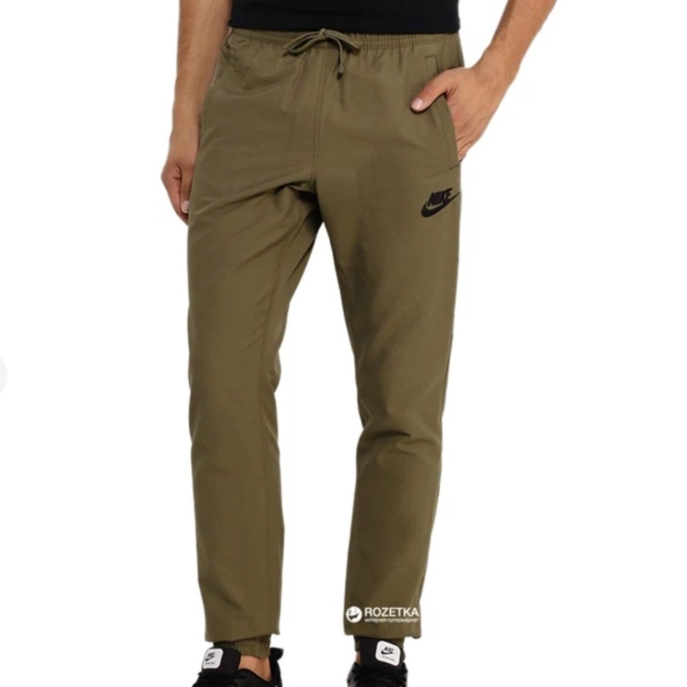 Nike‎ Track Tapered Joggers Athletic Pant Olive Green Size Large